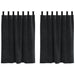 Perdele opace 2 pcs Negru 140 x 140 cm Catifea - WALTI WALTI