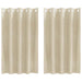 Perdele opace 2 pcs Crem 140 x 140 cm Catifea - WALTI WALTI