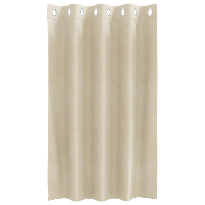 Perdele opace 2 pcs Crem 140 x 140 cm Catifea - WALTI WALTI