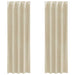 Perdele opace 2 buc. Crem 140 x 260 cm Catifea - WALTI WALTI