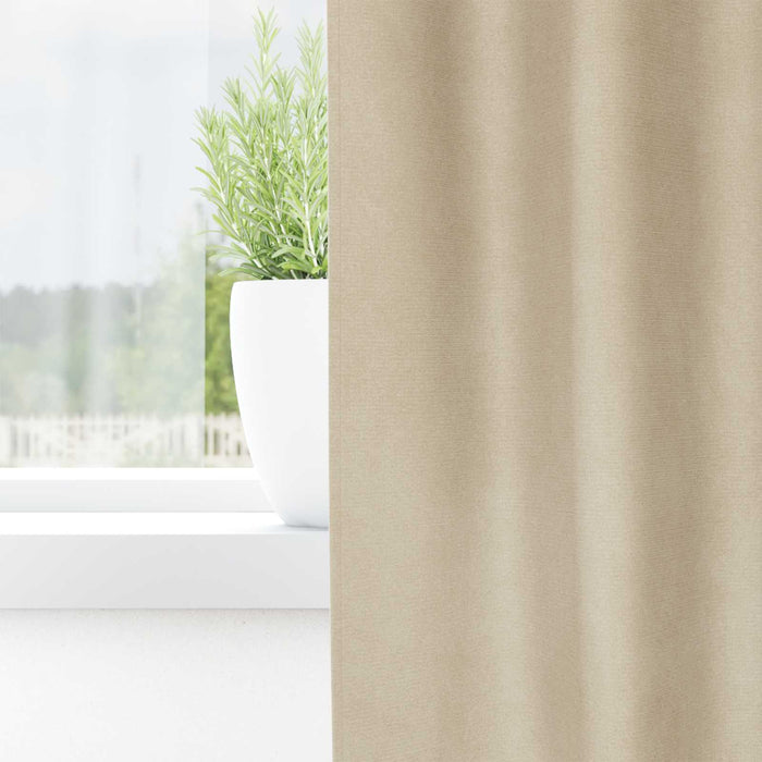 Perdele opace 2 pcs Crem 140 x 140 cm Catifea - WALTI WALTI