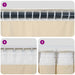 Perdele opace 2 pcs Crem 140 x 245 cm Catifea - WALTI WALTI