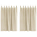 Perdele opace 2 pcs Crem 140 x 140 cm Catifea - WALTI WALTI