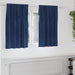 Perdele opace 2 pcs Albastru închis 140 x 140 cm Catifea - WALTI WALTI