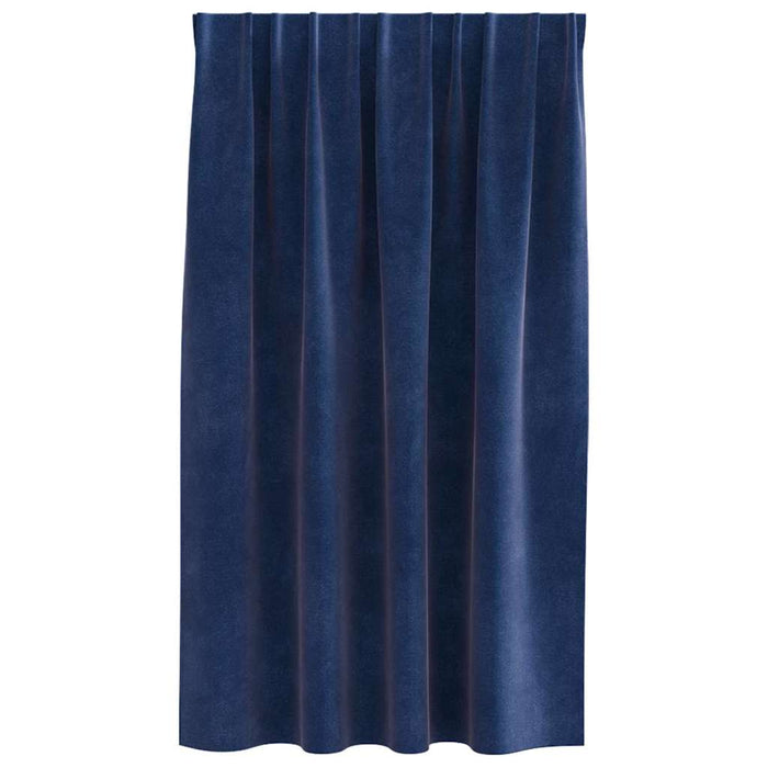 Perdele opace 2 pcs Albastru închis 140 x 140 cm Catifea - WALTI WALTI