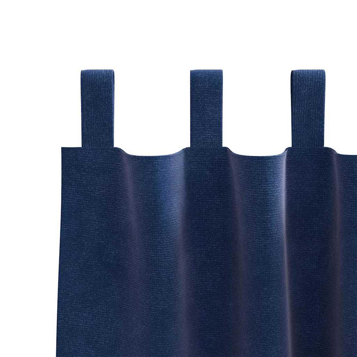 Perdele opace 2 pcs Albastru închis 140 x 140 cm Catifea - WALTI WALTI