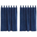 Perdele opace 2 pcs Albastru închis 140 x 140 cm Catifea - WALTI WALTI