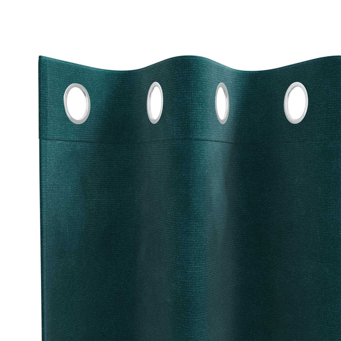 Perdele opace 2 pcs Verde închis 140 x 140 cm Catifea - WALTI WALTI