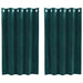 Perdele opace 2 pcs Verde închis 140 x 140 cm Catifea - WALTI WALTI