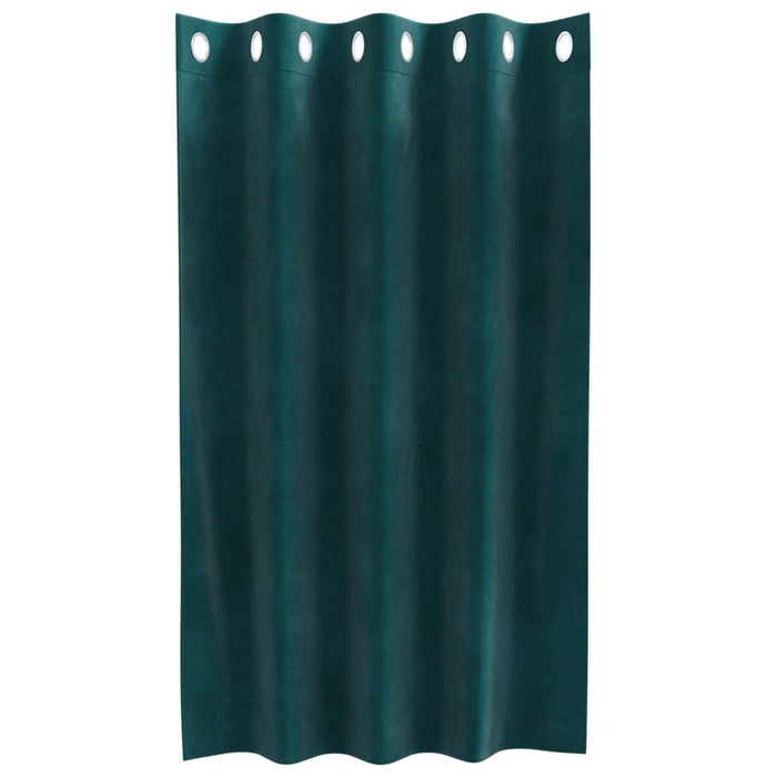 Perdele opace 2 pcs Verde închis 140 x 140 cm Catifea - WALTI WALTI