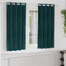 Perdele opace 2 pcs Verde închis 140 x 175 cm Catifea - WALTI WALTI