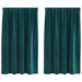 Perdele opace 2 pcs Verde închis 140 x 140 cm Catifea - WALTI WALTI