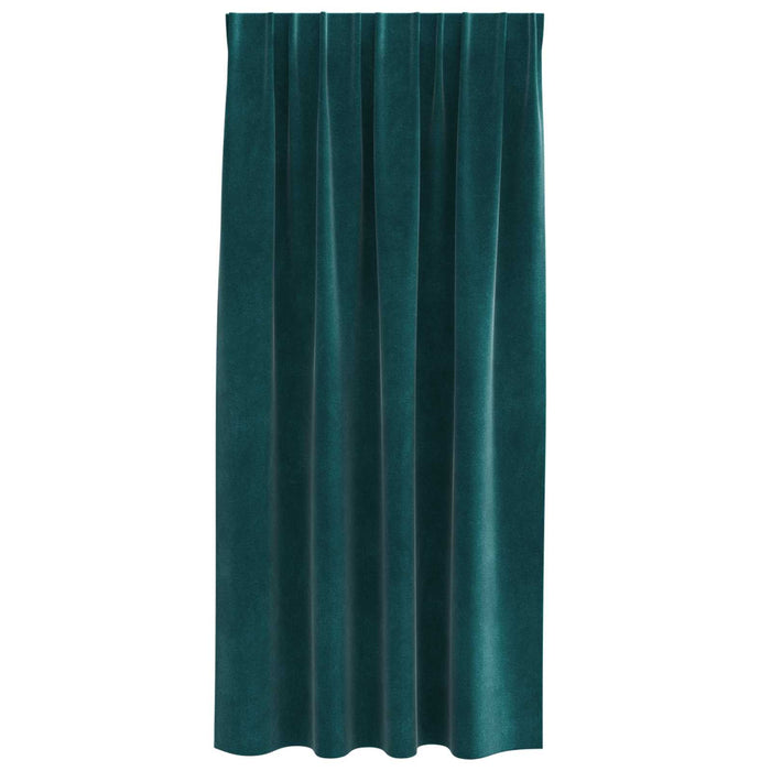 Perdele opace 2 pcs Verde închis 140 x 175 cm Catifea - WALTI WALTI