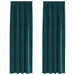 Perdele opace 2 pcs Verde închis 140 x 225 cm Catifea - WALTI WALTI