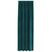 Perdele opace 2 pcs Verde închis 140 x 225 cm Catifea - WALTI WALTI