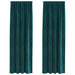 Perdele opace 2 pcs Verde închis 140 x 260 cm Catifea - WALTI WALTI