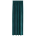 Perdele opace 2 pcs Verde închis 140 x 260 cm Catifea - WALTI WALTI