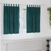 Perdele opace 2 pcs Verde închis 140 x 140 cm Catifea - WALTI WALTI