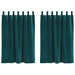 Perdele opace 2 pcs Verde închis 140 x 140 cm Catifea - WALTI WALTI