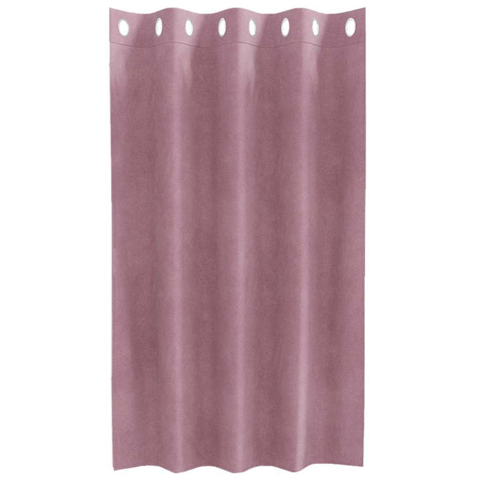 Perdele opace 2 pcs Roz închis 140 x 140 cm Catifea - WALTI WALTI