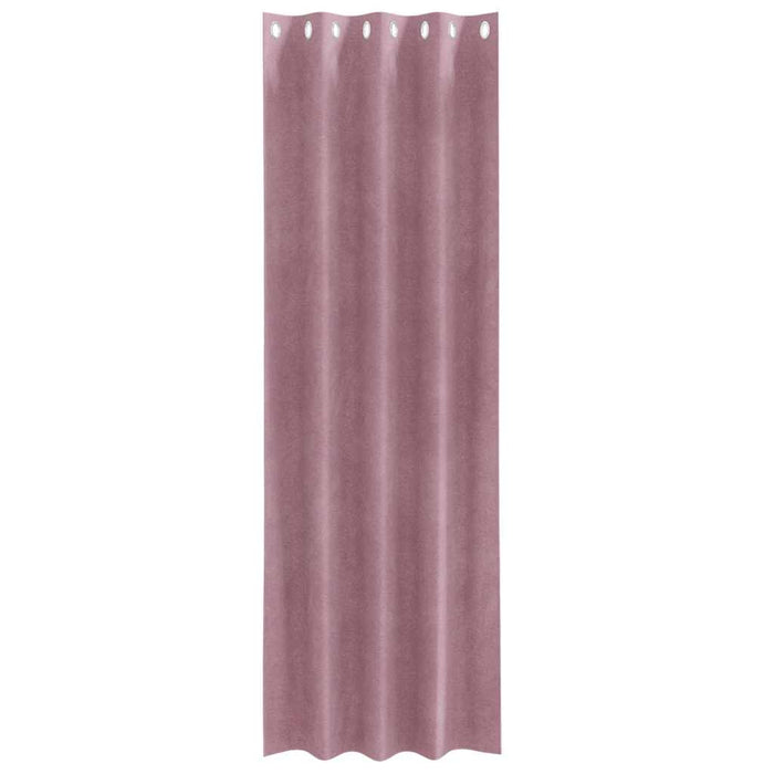Perdele opace 2 pcs Roz închis 140 x 225 cm Catifea - WALTI WALTI