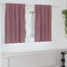 Perdele opace 2 pcs Roz închis 140 x 140 cm Catifea - WALTI WALTI
