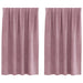 Perdele opace 2 pcs Roz închis 140 x 140 cm Catifea - WALTI WALTI