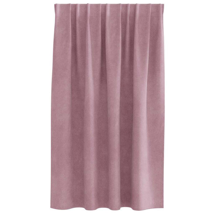 Perdele opace 2 pcs Roz închis 140 x 140 cm Catifea - WALTI WALTI