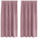 Perdele opace 2 pcs Roz închis 140 x 175 cm Catifea - WALTI WALTI