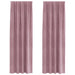 Perdele opace 2 pcs Roz închis 140 x 245 cm Catifea - WALTI WALTI