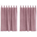 Perdele opace 2 pcs Roz închis 140 x 140 cm Catifea - WALTI WALTI