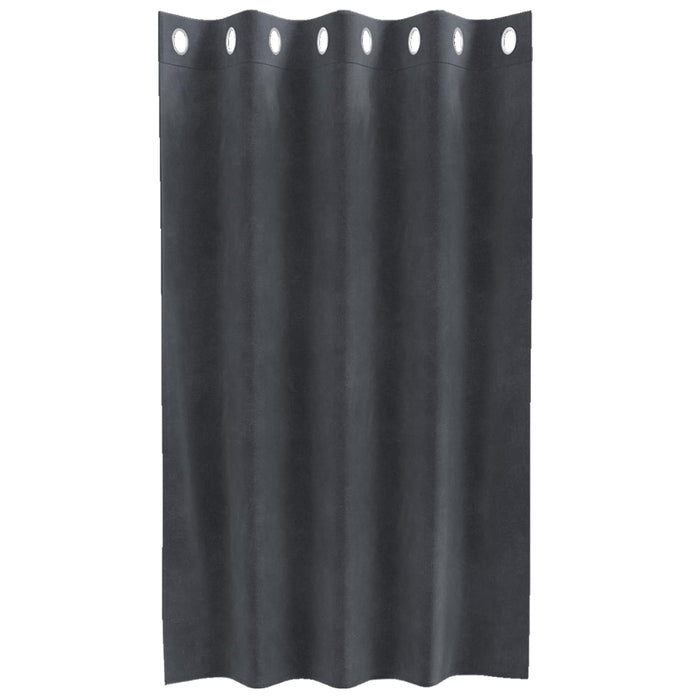 Perdele opace 2 buc. Gri deschis 140 x 140 cm Catifea WALTI