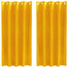 Perdele opace 2 pcs Galben muștar 140 x 175 cm Catifea - WALTI WALTI