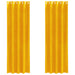 Perdele opace 2 pcs Galben muștar 140 x 260 cm Catifea - WALTI WALTI