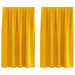 Perdele opace 2 pcs Galben muștar 140 x 140 cm Catifea - WALTI WALTI