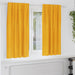 Perdele opace 2 pcs Galben muștar 140 x 175 cm Catifea - WALTI WALTI