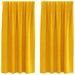Perdele opace 2 pcs Galben muștar 140 x 175 cm Catifea - WALTI WALTI