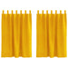 Perdele opace 2 pcs Galben muștar 140 x 140 cm Catifea - WALTI WALTI