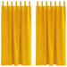 Perdele opace 2 pcs Galben muștar 140 x 175 cm Catifea - WALTI WALTI