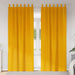Perdele opace 2 pcs Galben muștar 140 x 260 cm Catifea - WALTI WALTI