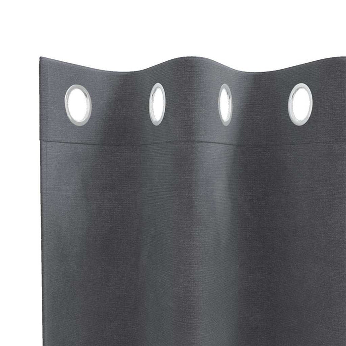 Perdele opace 2 pcs Gri deschis 140 x 140 cm Catifea WALTI