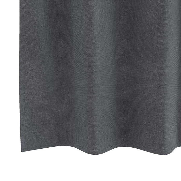Perdele opace 2 pcs Gri deschis 140 x 140 cm Catifea WALTI