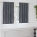 Perdele opace 2 pcs Gri deschis 140 x 140 cm Catifea - WALTI WALTI