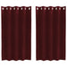 Perdele opace 2 pcs Roșu Vin 140 x 140 cm Catifea - WALTI WALTI