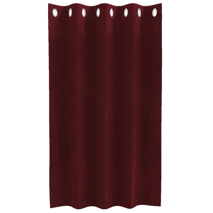 Perdele opace 2 pcs Roșu Vin 140 x 140 cm Catifea - WALTI WALTI