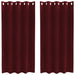 Perdele opace 2 pcs Roșu Vin 140 x 175 cm Catifea - WALTI WALTI