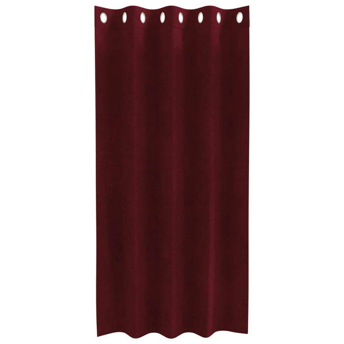 Perdele opace 2 pcs Roșu Vin 140 x 175 cm Catifea - WALTI WALTI