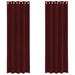 Perdele opace 2 pcs Roșu Vin 140 x 225 cm Catifea - WALTI WALTI