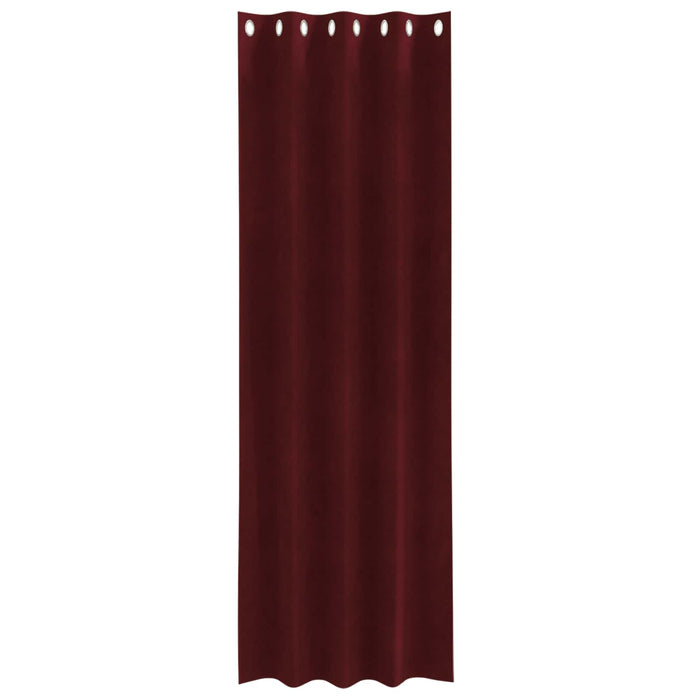 Perdele opace 2 pcs Roșu Vin 140 x 225 cm Catifea - WALTI WALTI