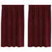 Perdele opace 2 pcs Roșu Vin 140 x 140 cm Catifea - WALTI WALTI